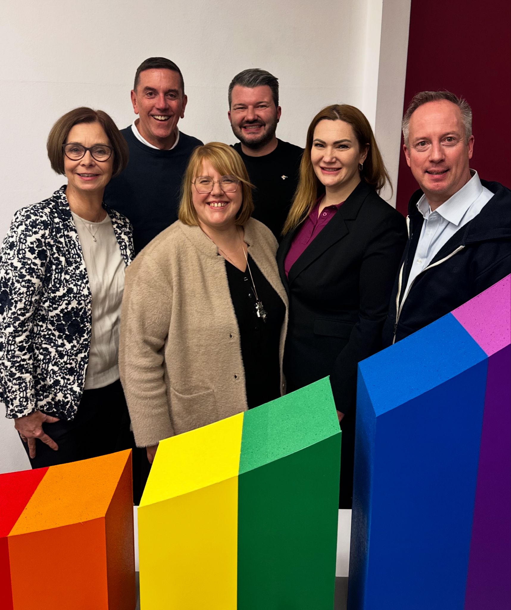 v.l.n.r.: Dr. Jasmin Franz, Mario Rllig, Susanne Gontard, Ren Powilleit, Nadine Rank, Dirk Braitschink